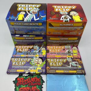 TRIPPY FLIP CHOCOLATE BARS INFUSED WITH MUSHROOMS & LIQUID DIAMONDS