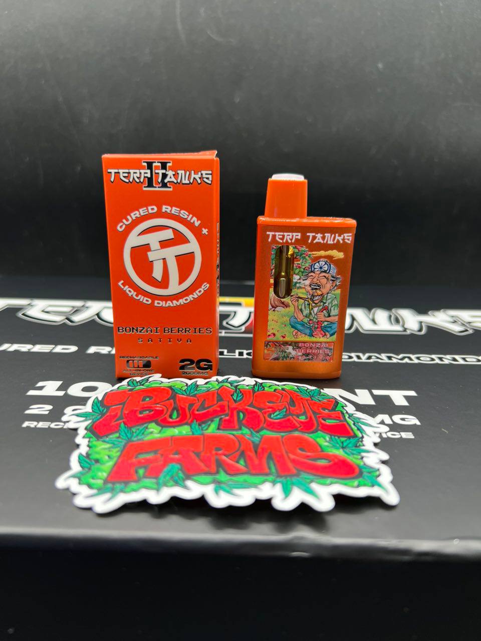 TERP TANKS 2 GRAM CURED RESIN + LIQUID DIAMONDS DISPOSABLES