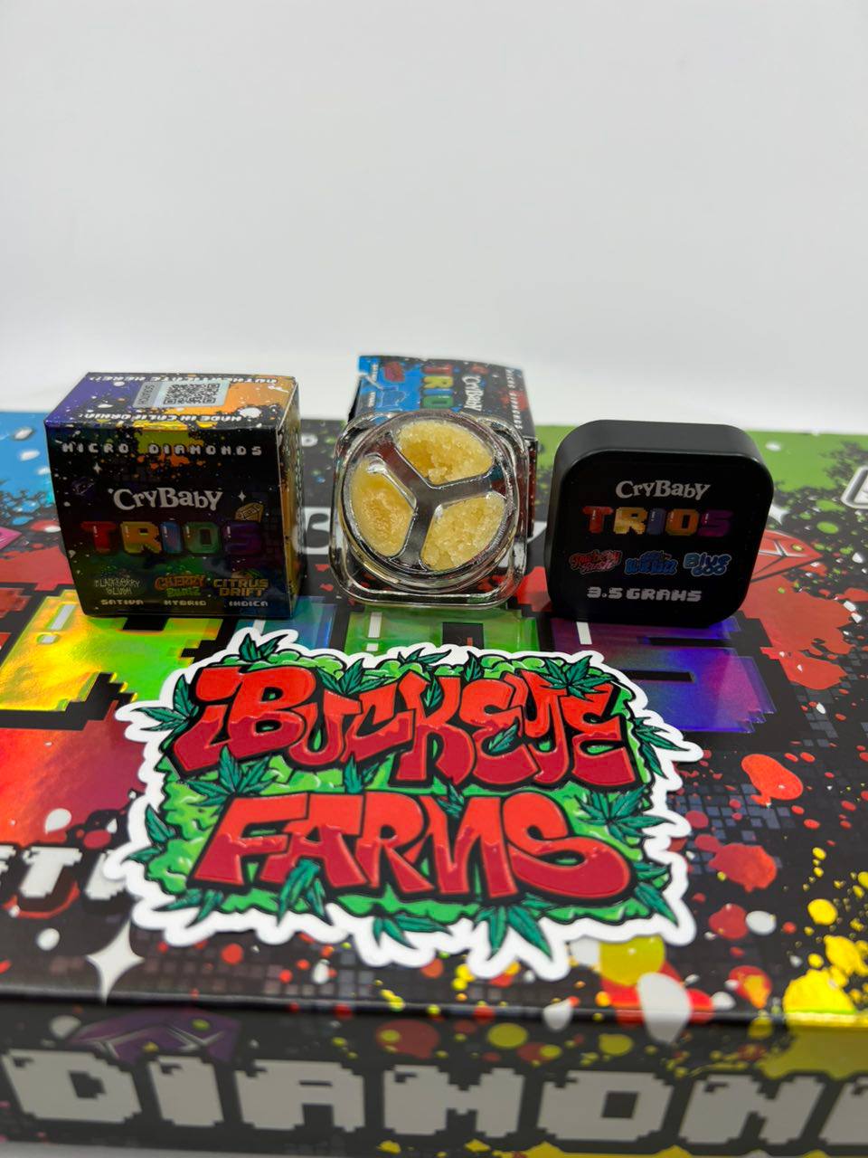 NEW CRYBABY TRIOS MICRO DIAMONDS: 3 FLAVORS PER EIGHTH