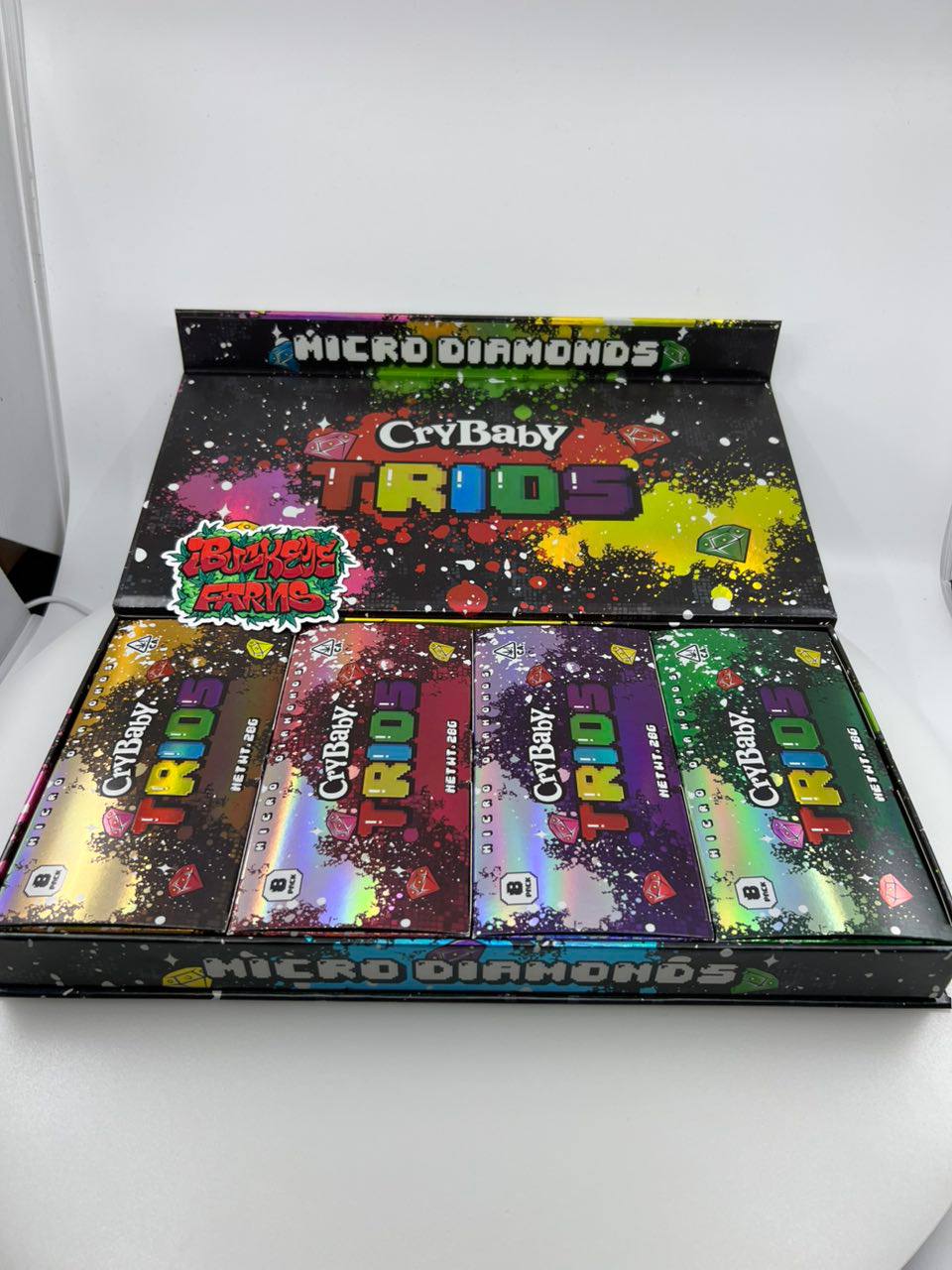 NEW CRYBABY TRIOS MICRO DIAMONDS: 3 FLAVORS PER EIGHTH - Image 2